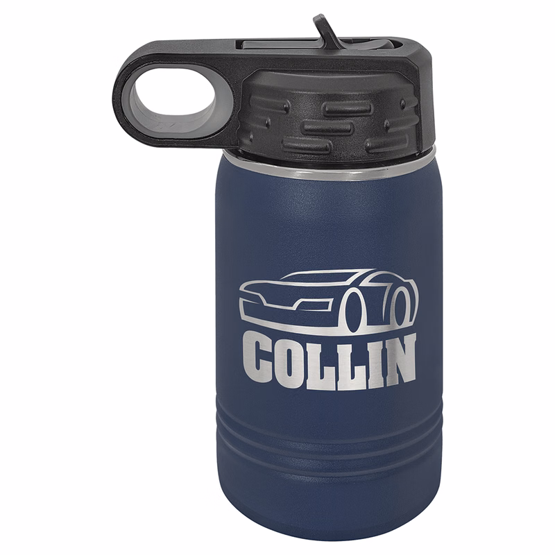 Polar Camel 12 oz. Navy Blue Water Bottle