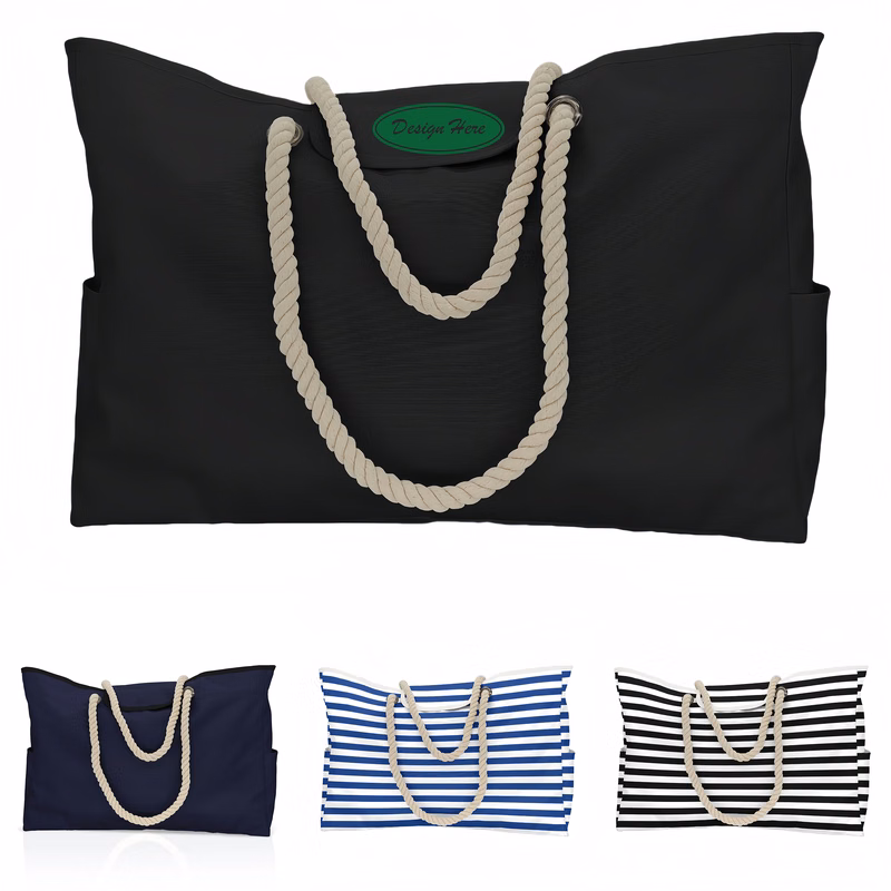 Nylon Large Beach Tote Bag Customizable