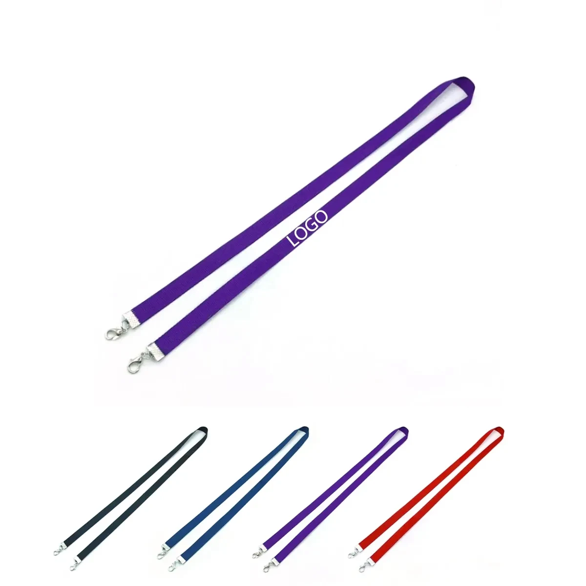 Polyester Mask Lanyard With Two Clips 1