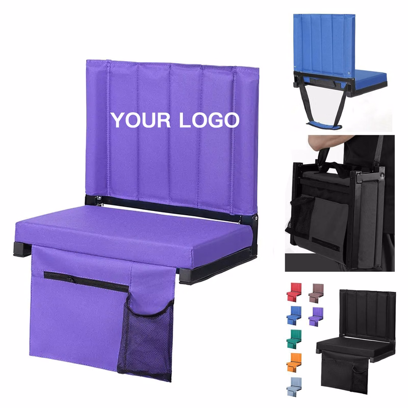 600D Oxford Foldable Stadium Seat With Cushion