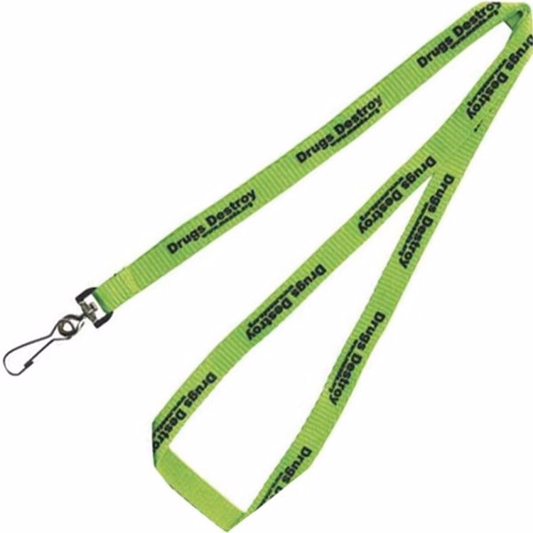Polyester Screen Printed Lanyard with Split Ring - 36"x3/8"