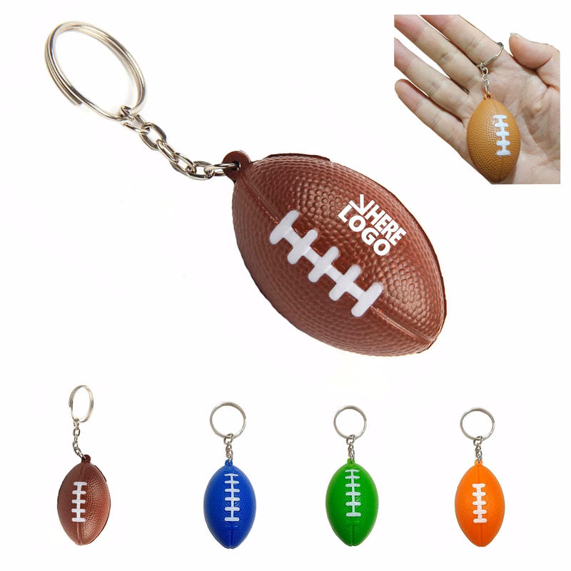 Stress Relieve Football Keychain