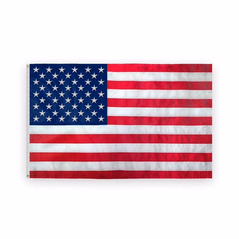 USA Embroidered Flags 5' x 8' - 5' x 9.5'