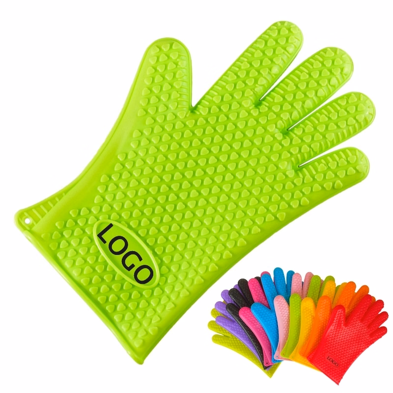 Custom Gift Silicone Baking Oven Mitt & BBQ Gloves