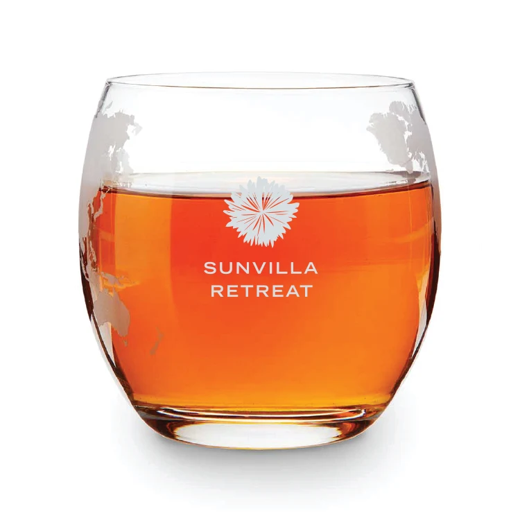 Viski® Globe Whiskey Tumbler, set of 2 1