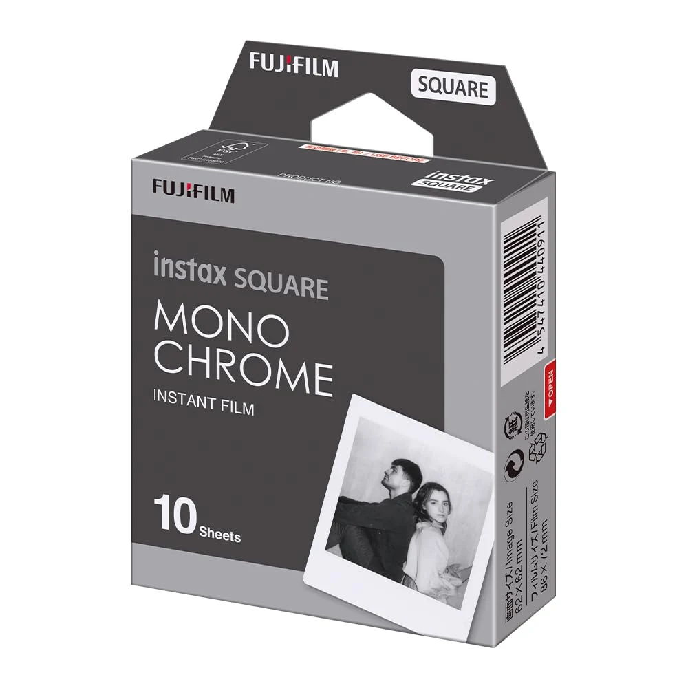 FUJIFILM Instax Square Monochrome Film - 10 Exposures 1