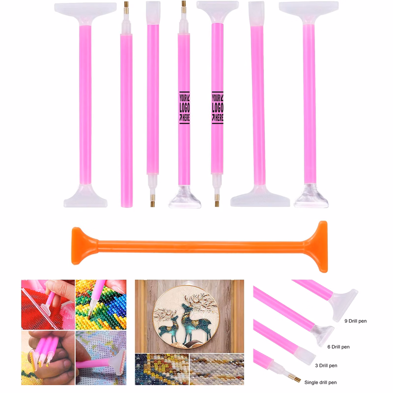 8 Packs 5D Diamond Art Painting Embroidery Art Pen Tool