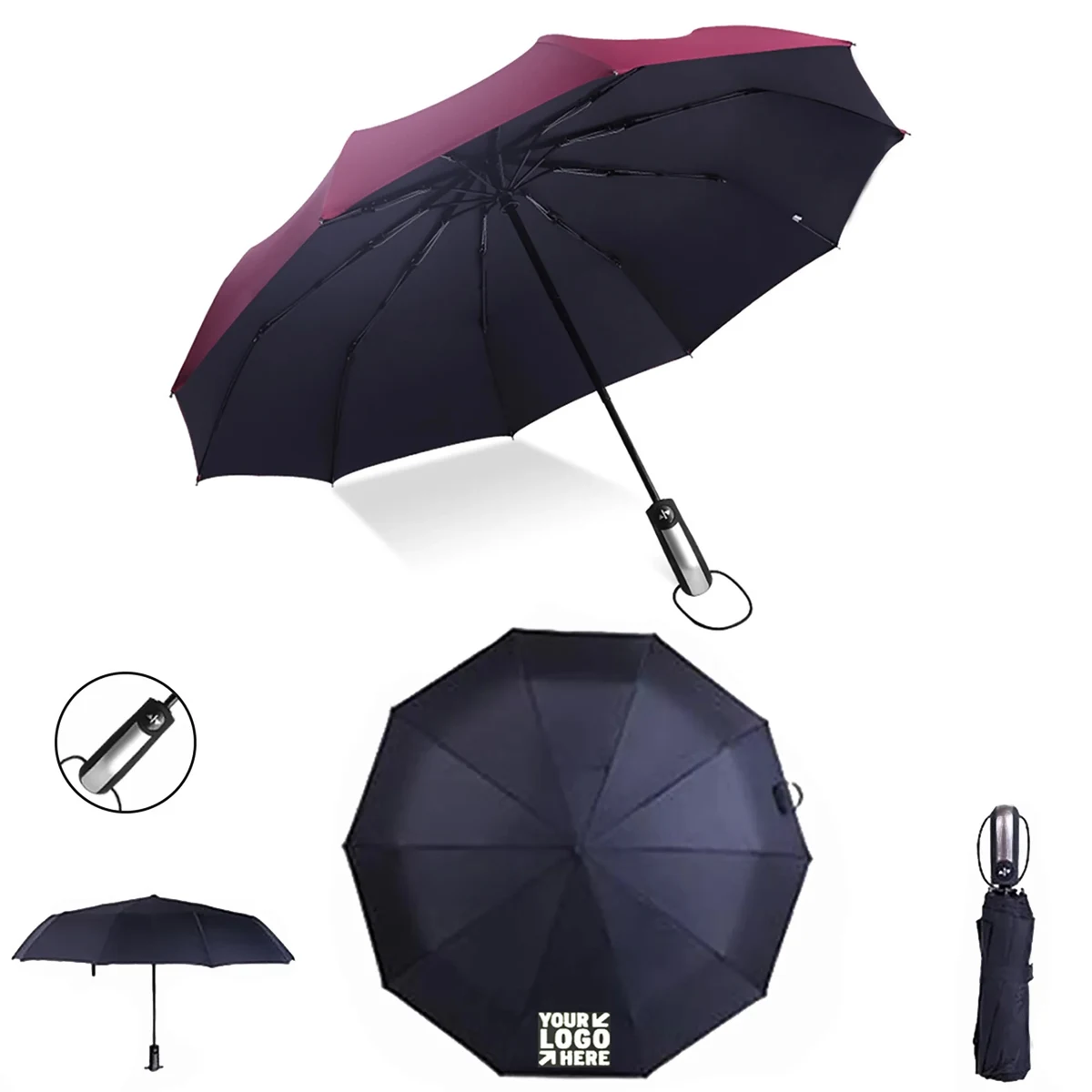 Automatic Folding Umbrella Color Splash Umbrella. 1