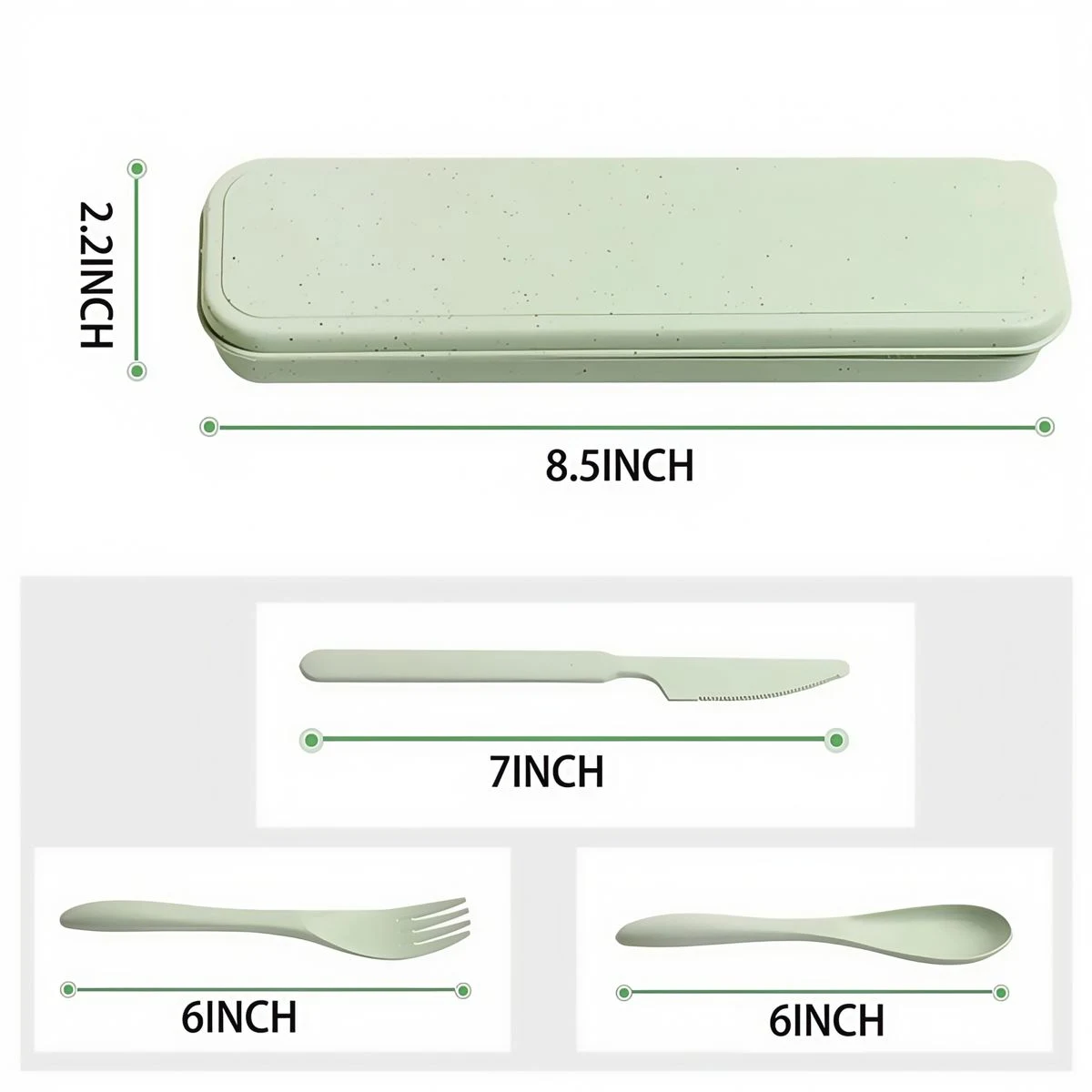 Cutlery Portable Reusable Flatware Set 3 PCS 1