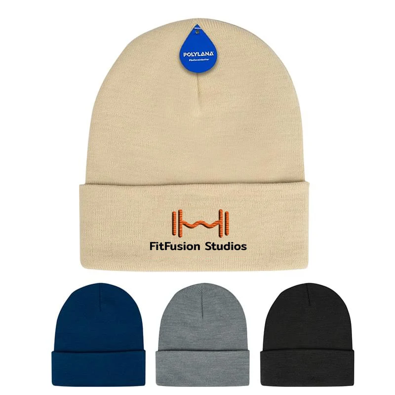 Polyana? Fiber Knit Cuffed Beanie 1