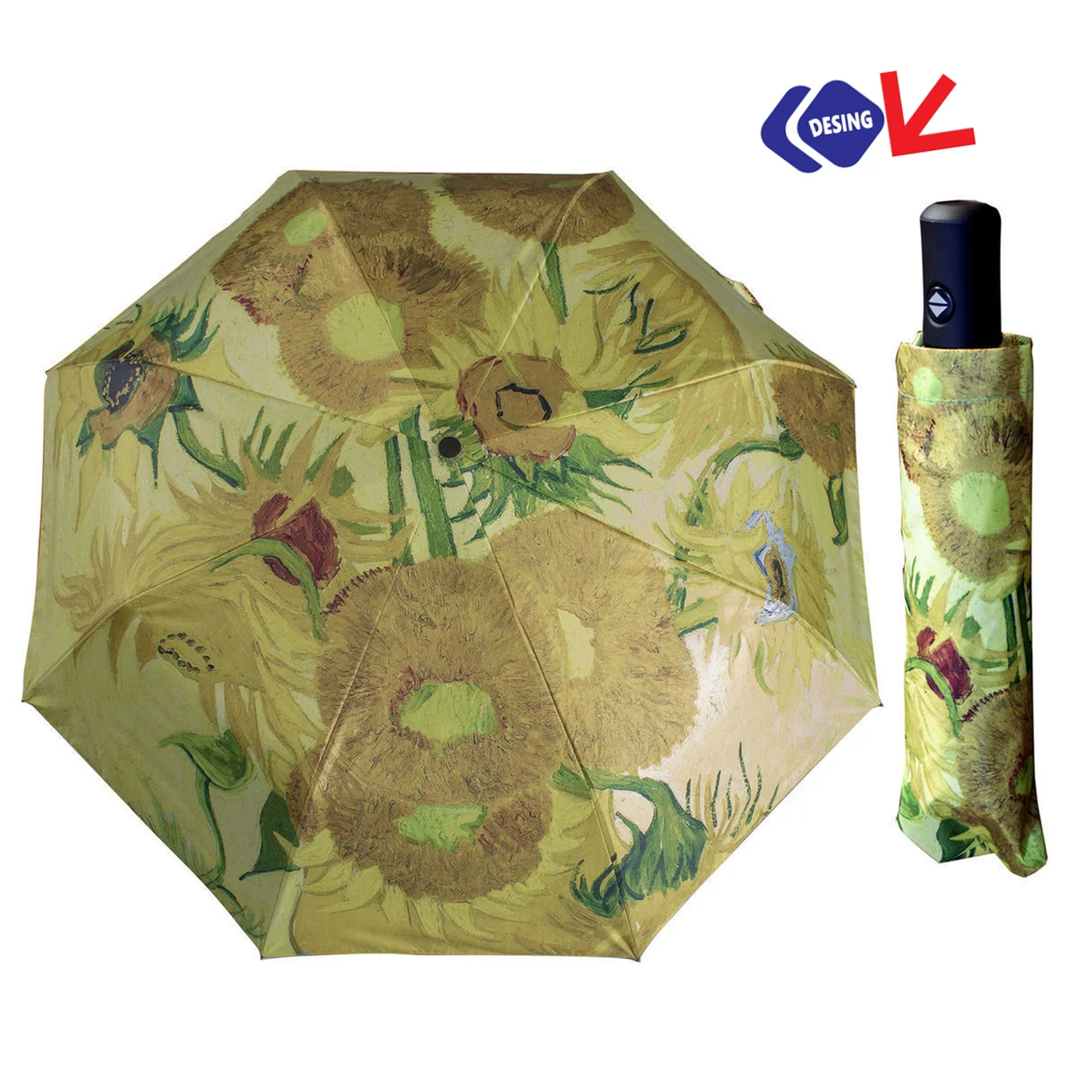 Folding Full Color Sunscreen Automatic Eight-Bone Umbrella 1
