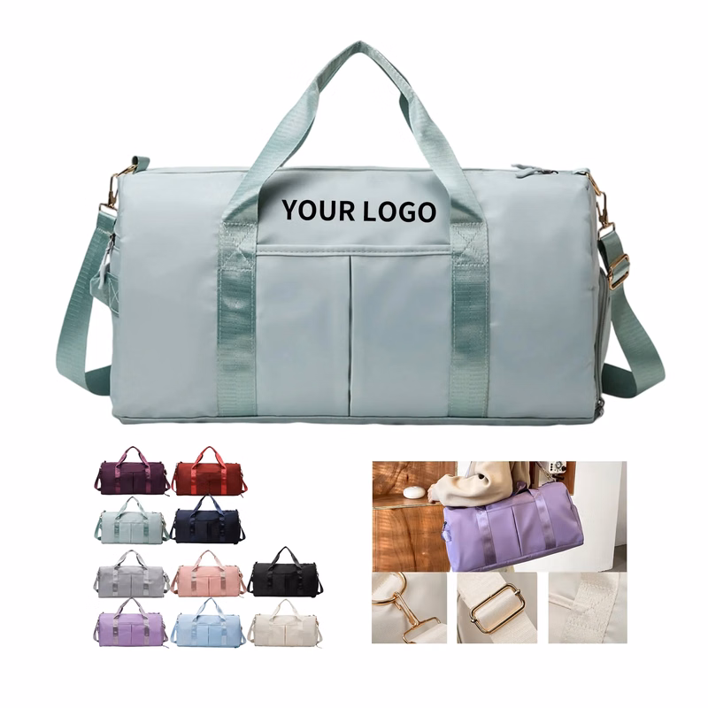 Polyester Duffel Bag with Shoe Compartment