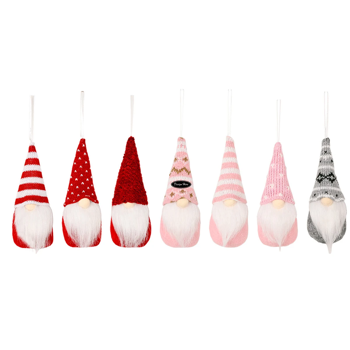 Festive Knitted Gnome Decorations 1