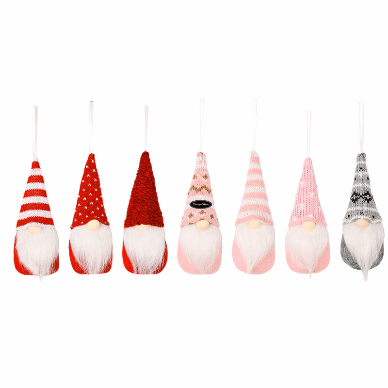 Festive Knitted Gnome Decorations