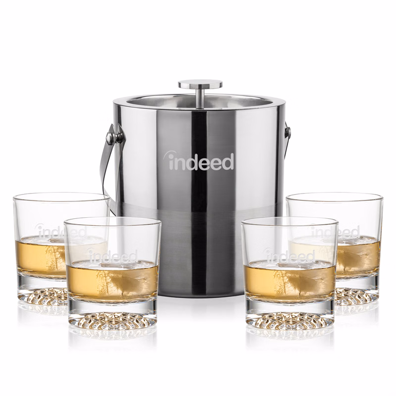 Catania Ice Bucket & Buxton On-the-Rocks Set