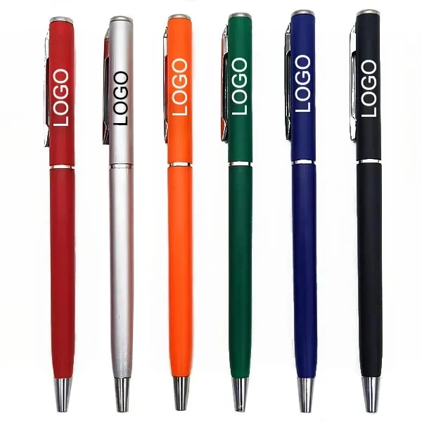 Plastic Slim Twist Ballpoint Pen 1