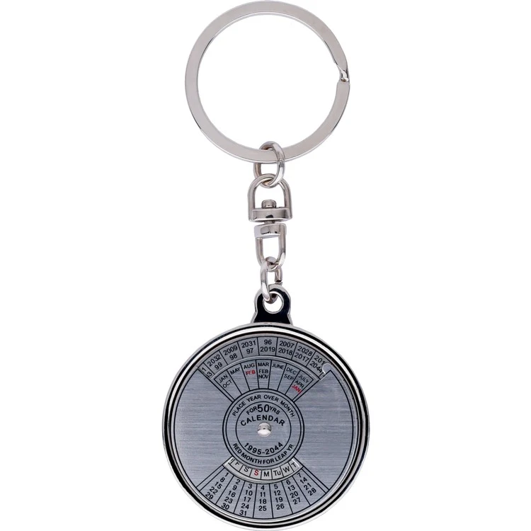 50 Year Perpetual Calendar Metal Keychain 1