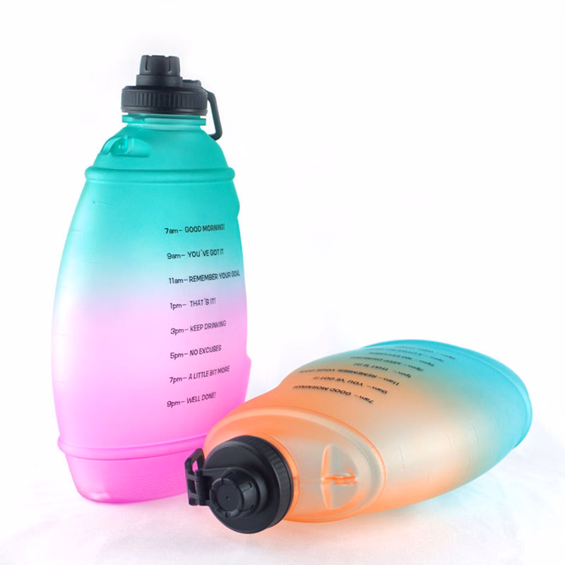 1 Gallon Water Bottle with Motivational Time