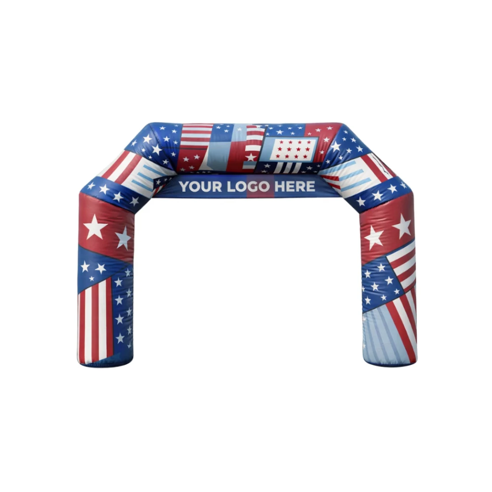 25' Cold Air Arch Hexagonal w/ Banner 1