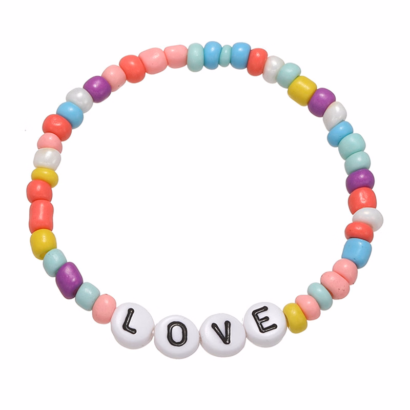 Kids' Bracelet with Colorful Letter Beads