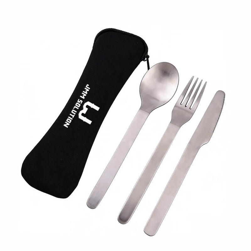 3Pcs Portable Stainless Steel Cutlery Set