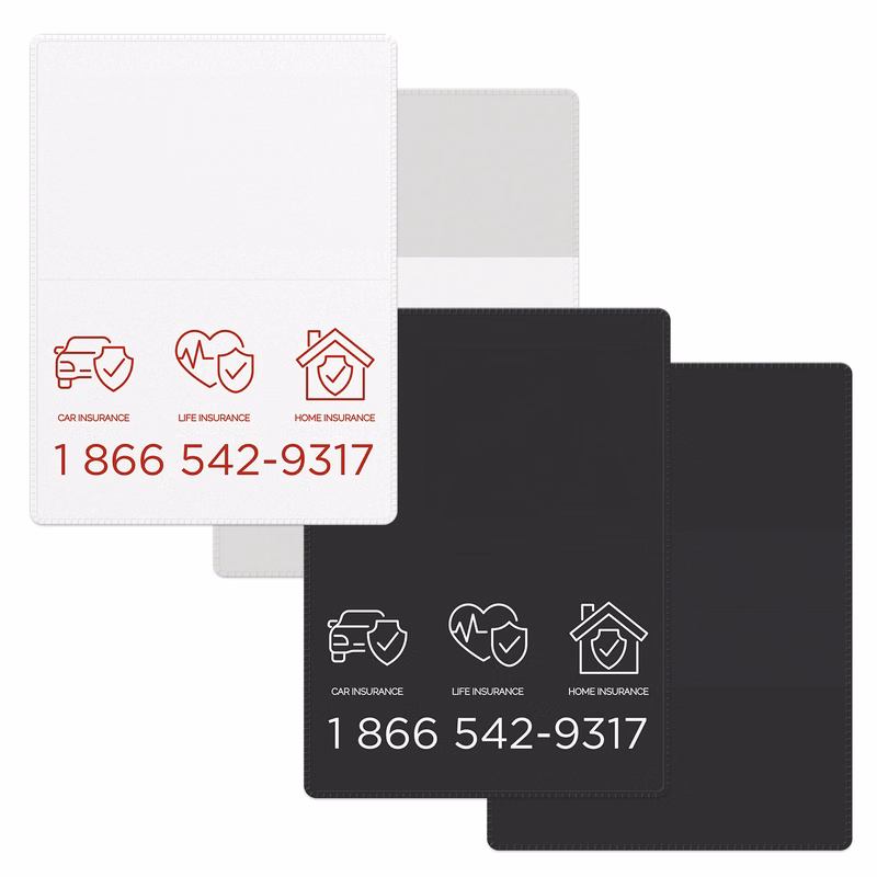 Econo Wallet, Liability & Registration, open (4.5" x 6") closed (4.5" x 3")