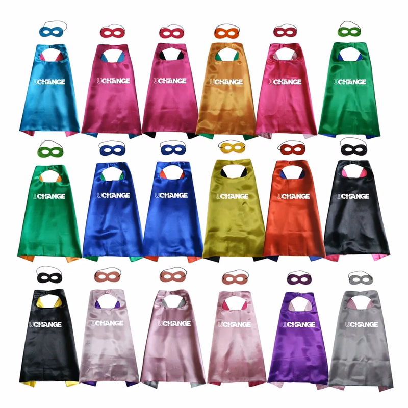 Kids Superhero Cape And Mask Set for Party & Costume Event