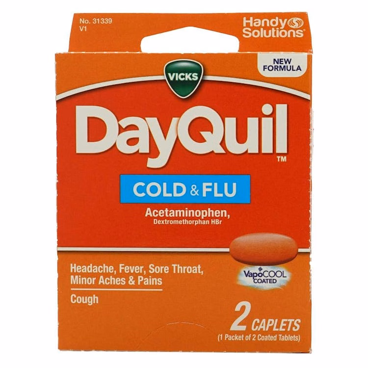 DayQuil Cold and Flu Vapocool Caplets -2 Pack