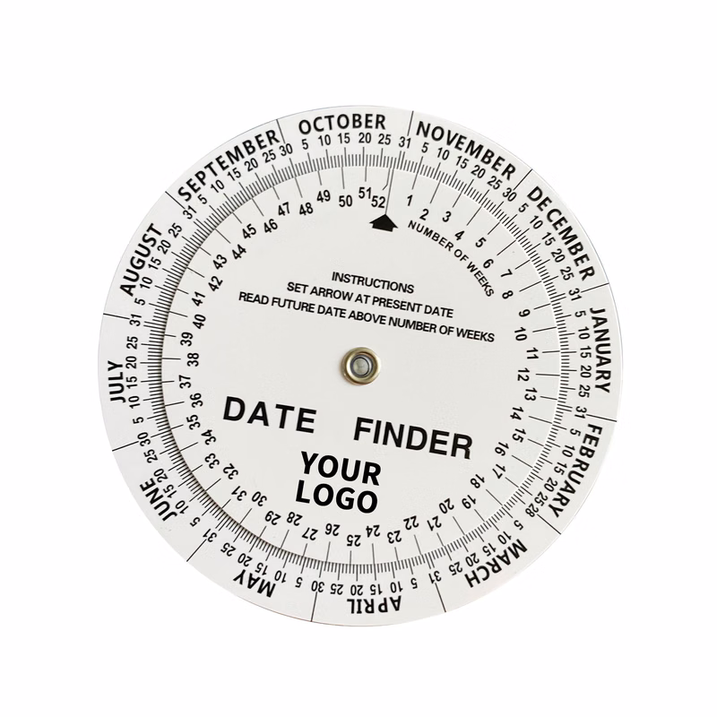 PVC Pregnancy Due Date Wheel 4.25" Diameter