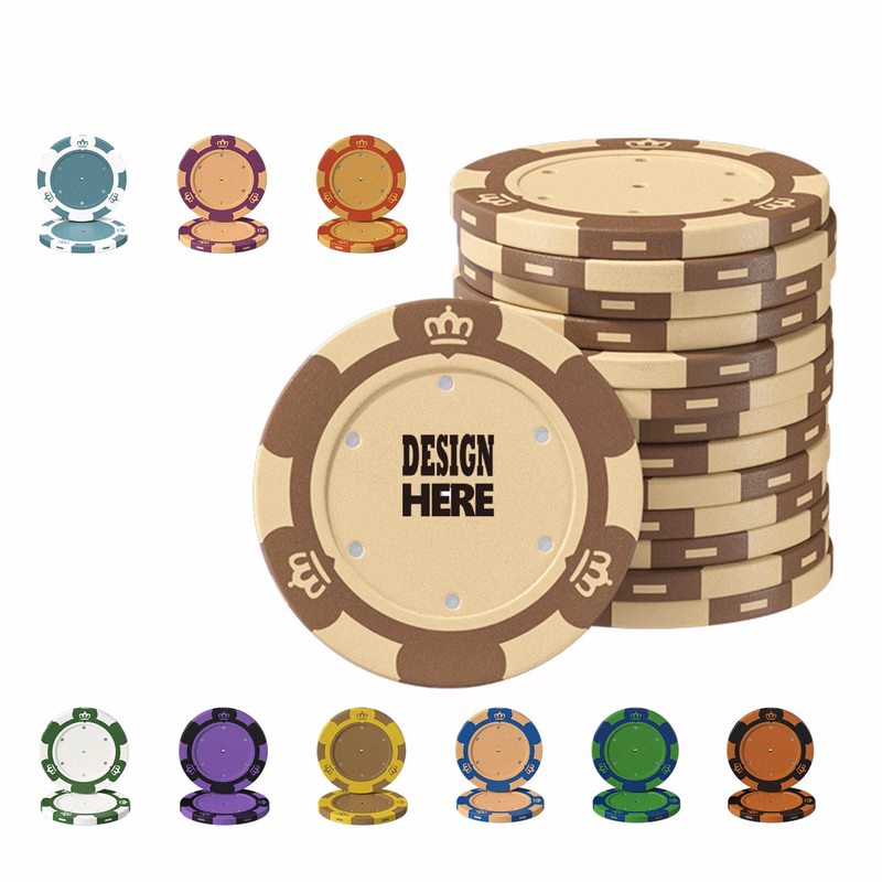Unique Crown Designed Clay Chips
