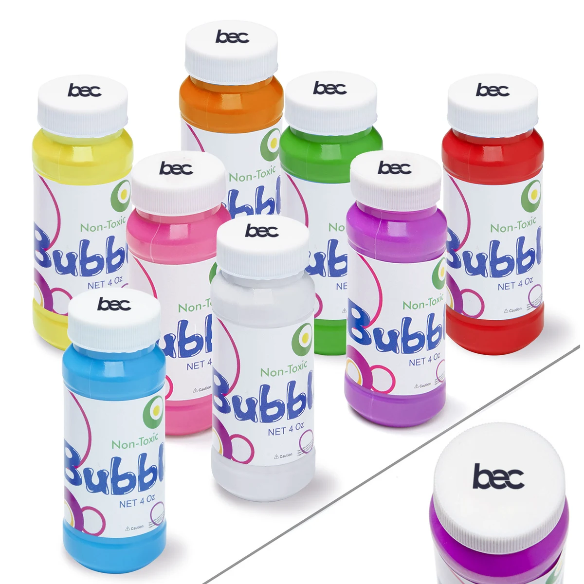 4 Oz. Bubbles with Cap Imprint 1