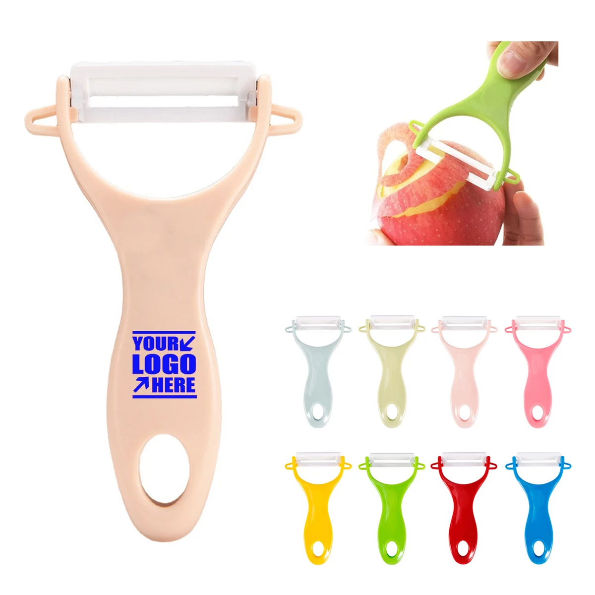 Ceramic Plastic Peeler Fruit Vegetable Paring Knife 1