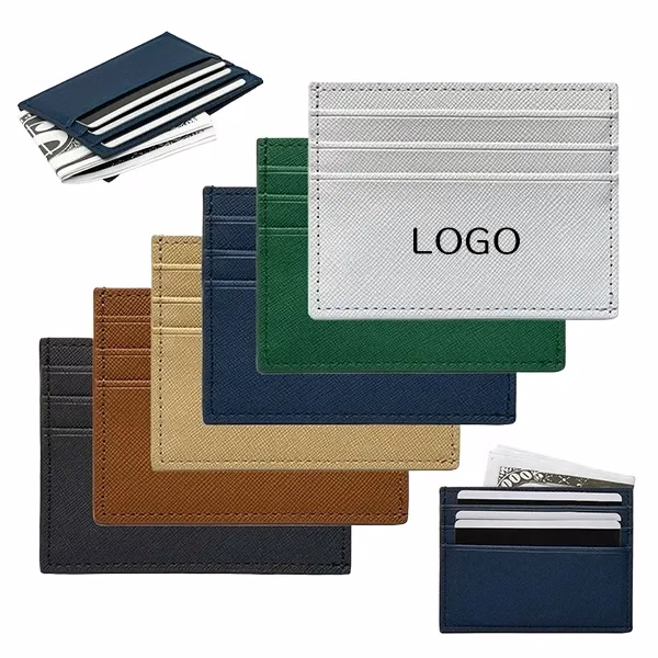 Double-Sided PU Leather Card Holder