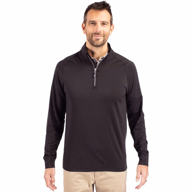 Cutter & Buck Adapt Recycled Soft Knit Stretch  Mens Big & Tall Quarter Zip Pullover Big & Tall