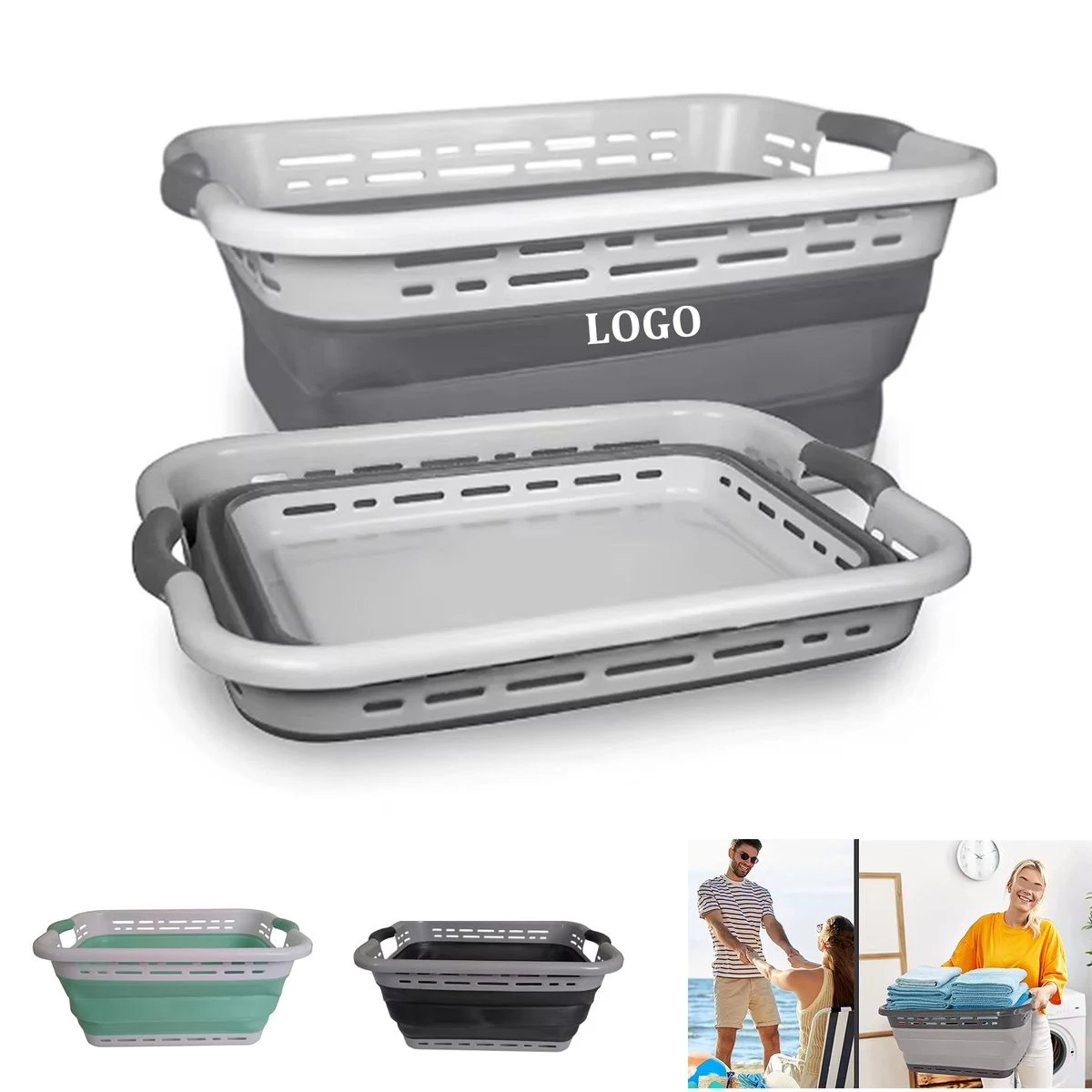 Foldable Multifunctional Household Laundry Basket 1