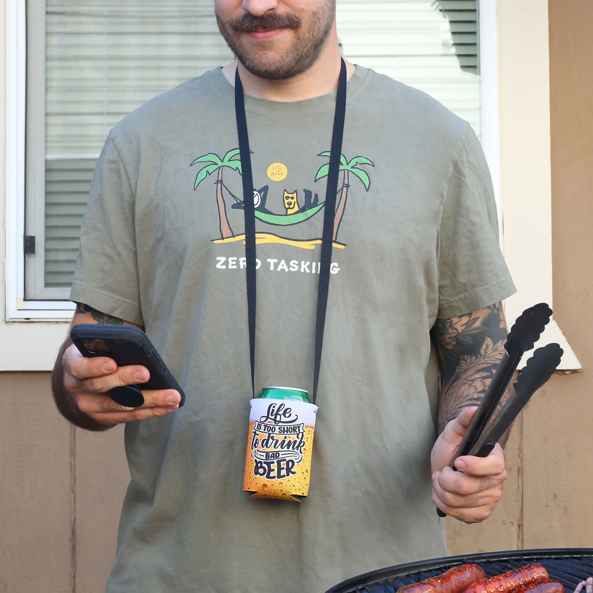 Full Color Hands Free Can Cooler 1