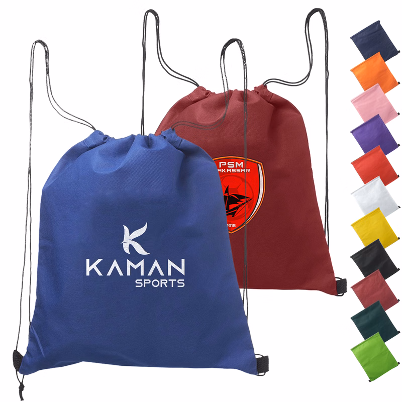 Cinch Up Bag Non-Woven Drawstring Backpacks (14.5" x 17.5")