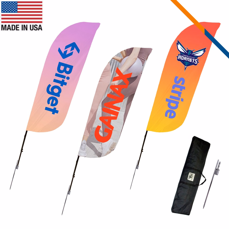 9' Wanda Double-Sided Feather Flag