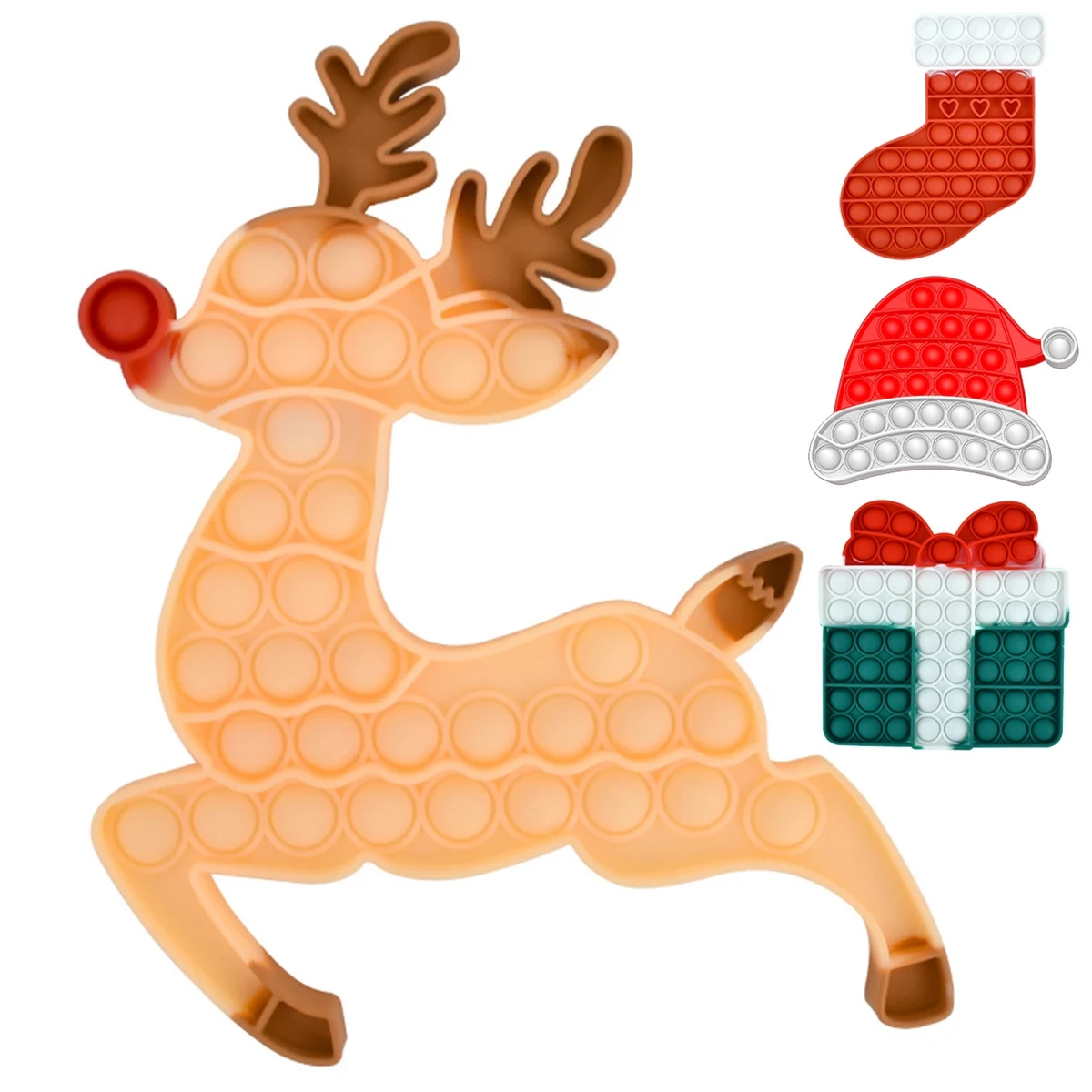 Christmas Pop Bubble Toys Silicone Decompression 1