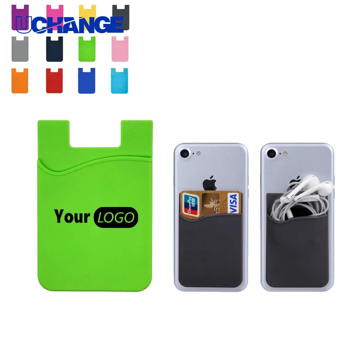 Silicone Phone Wallet Sticker 1