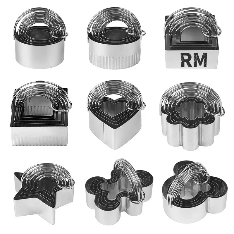 5 Pieces Biscuit Cutter Set With Handle 1