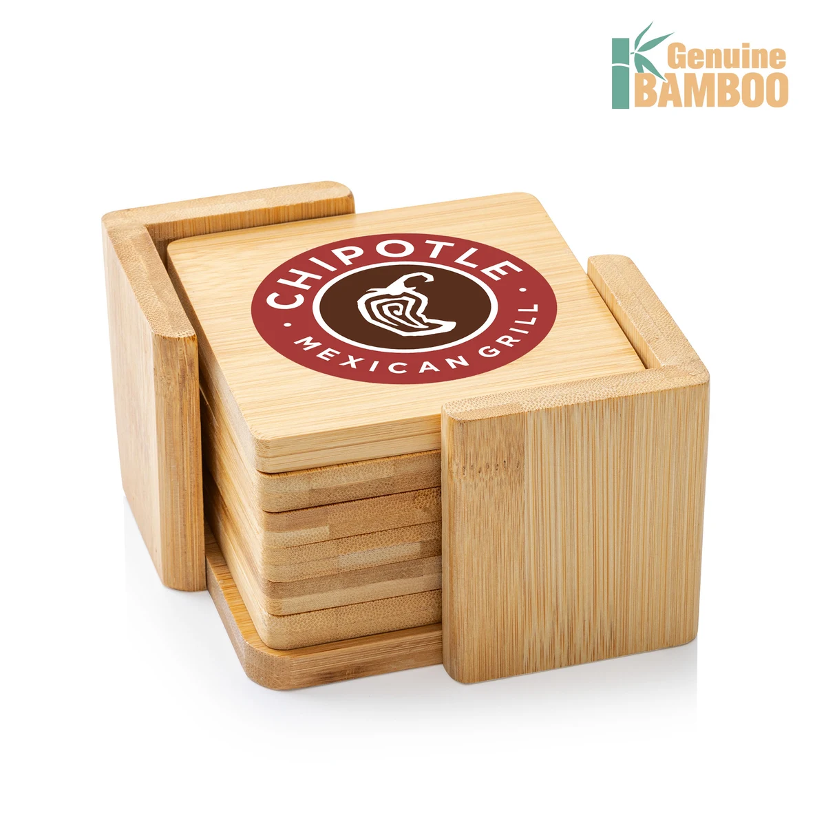 Burke Bamboo VividPrint™ Coaster Set - Square 1