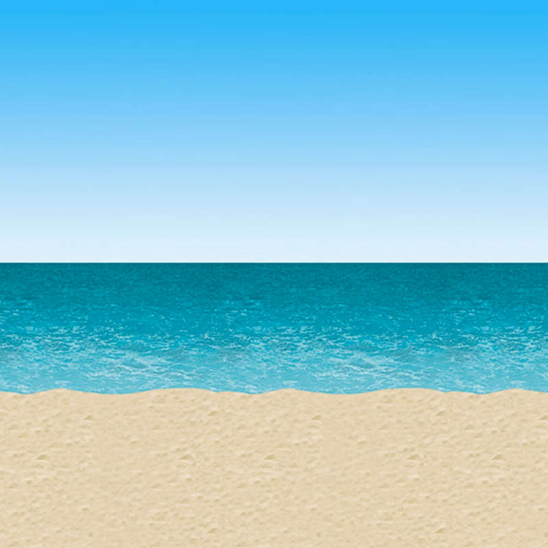 Ocean & Beach Backdrop