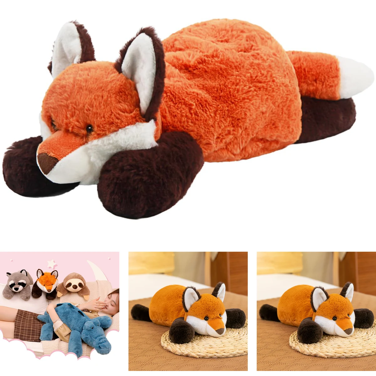 Fox Plush Cute Cuddly Body Pillow Hug 1