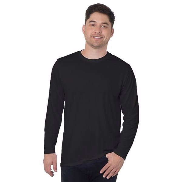 Unisex Long Sleeve Performance Poly Crew