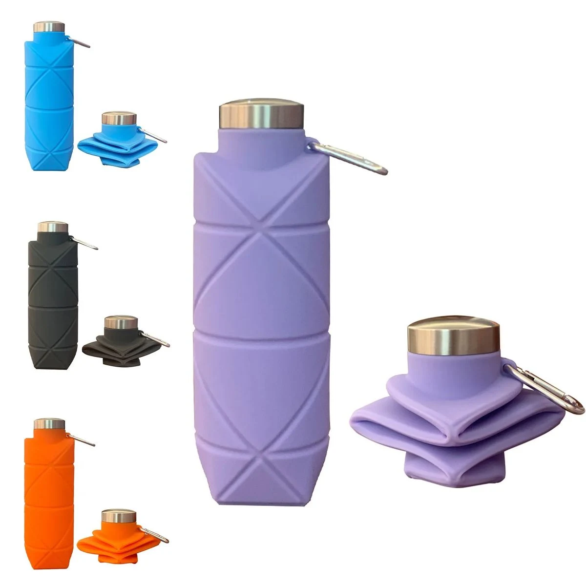 24 Oz Collapsible Silicone Water Bottle 1