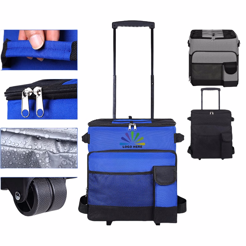 Wheeled Collapsible Cooler Bag With Handle Leakproof MOQ1