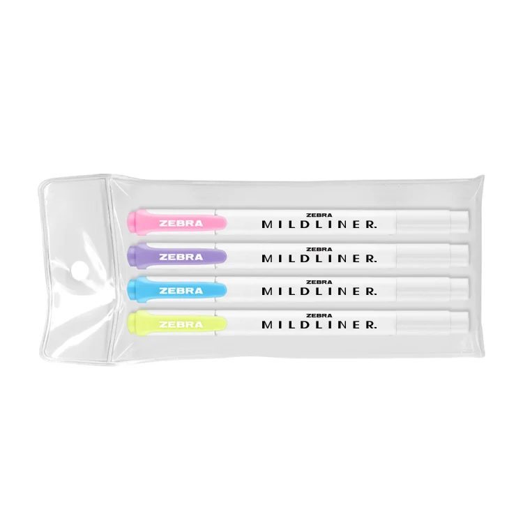 Zebra Mildliner Double Ended Highlighter & Journaling Marker with Chisel & Fine Tip - 4 ct. 1