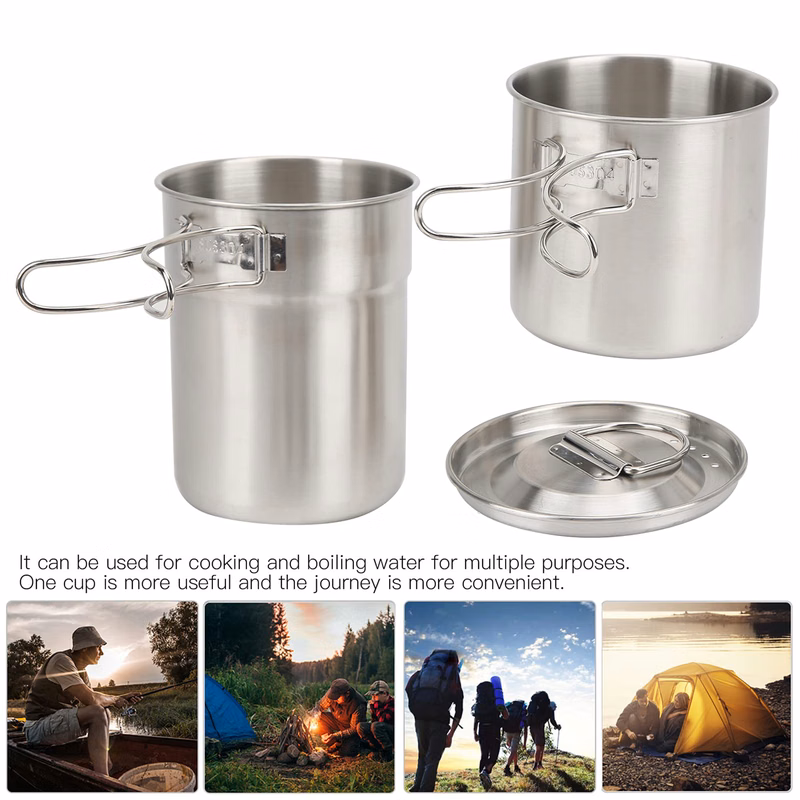 2 pcs Camping Pots