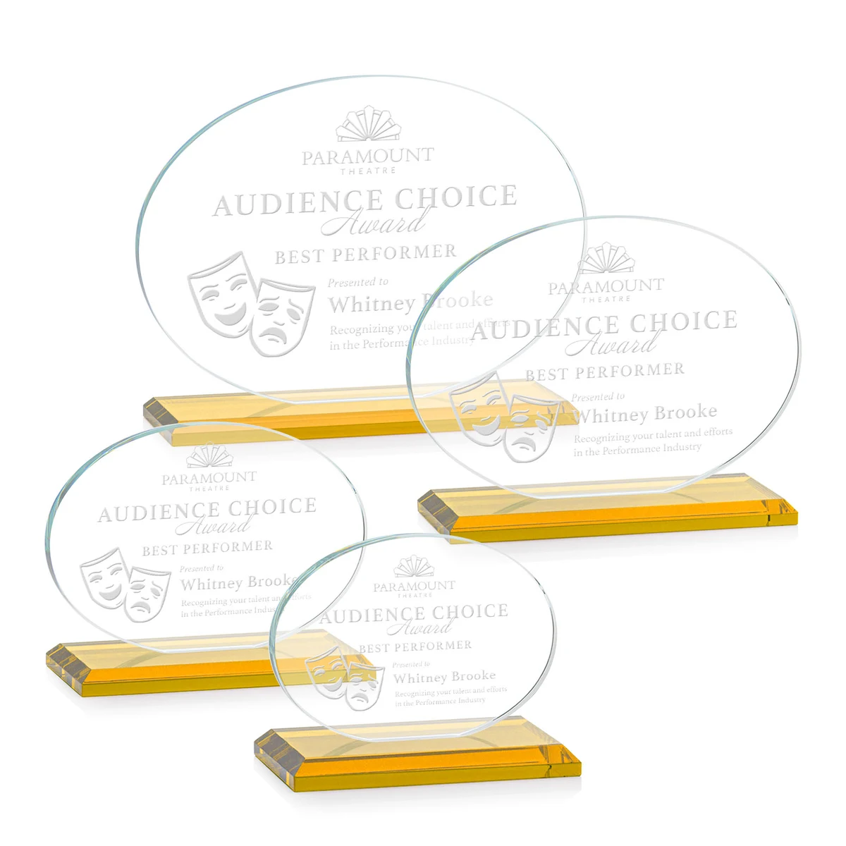 Austin Award (Horiz) - Amber 1